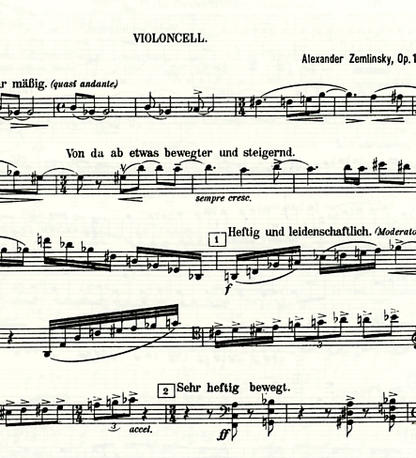 Zemlinsky, Alexander: String Quartet No.2 in A Op.15 (set of parts)
