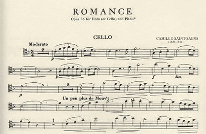Saint-Saens, Camille: Romance Op.36 (cello & piano)