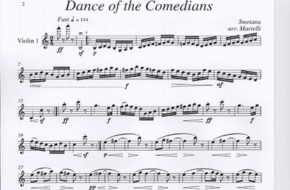 Smetana (Martelli): Dance of the Comedians (string quartet)