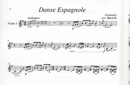 Granados, Enrique (Martelli): Danse Espagnole (string quartet)