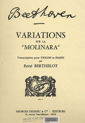 Beethoven, L.van: Variations on ''La ''Molinara'' (violin & piano)