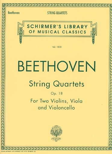 Beethoven, L.van: String Quartets Op.18 Nos. 1-6