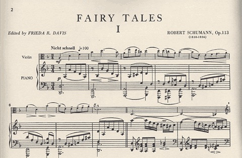 Schumann, Robert: Fairy Tales Op.113 (violin & piano)