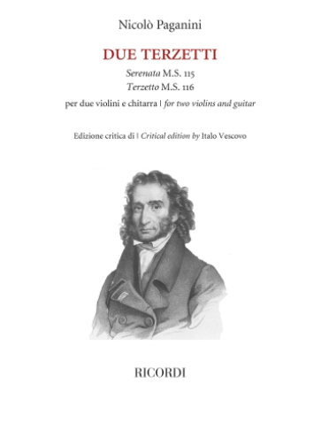 Paganini: Due Terzetti - Serenata 115, Terzetto 116 (two violins, guitar) Ricordi