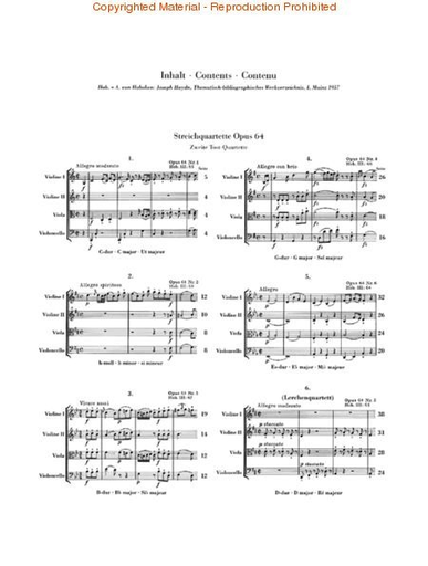 Haydn, F.J. (Feder/Saslav/Kirkendale, ed.): String Quartets Vol. 8, Op. 64, "Second Tost Quartets", urtext (2 violins, viola, and cello)