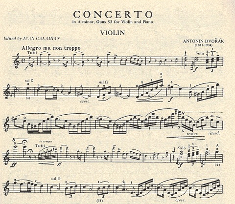 Dvorak, Antonin (Galamian): Concerto in A mi Op.53 (violin & piano) International
