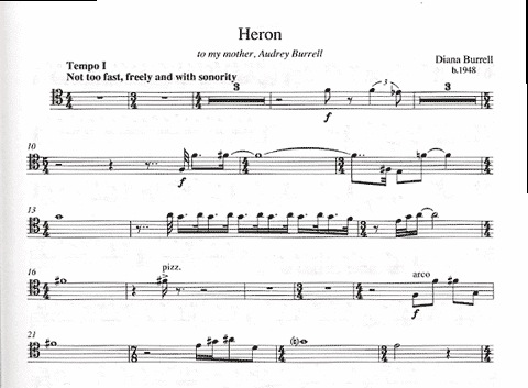 Burrell, Diana: Heron for Cello & Piano
