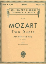 Mozart, W.A.: Two Duets K423-4 for Violin & Viola)