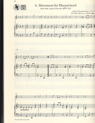 Reiter, W. (editor): Baroque Violin Anthology, Vol. 1 - 38 Works (Violin, Piano, and CD)