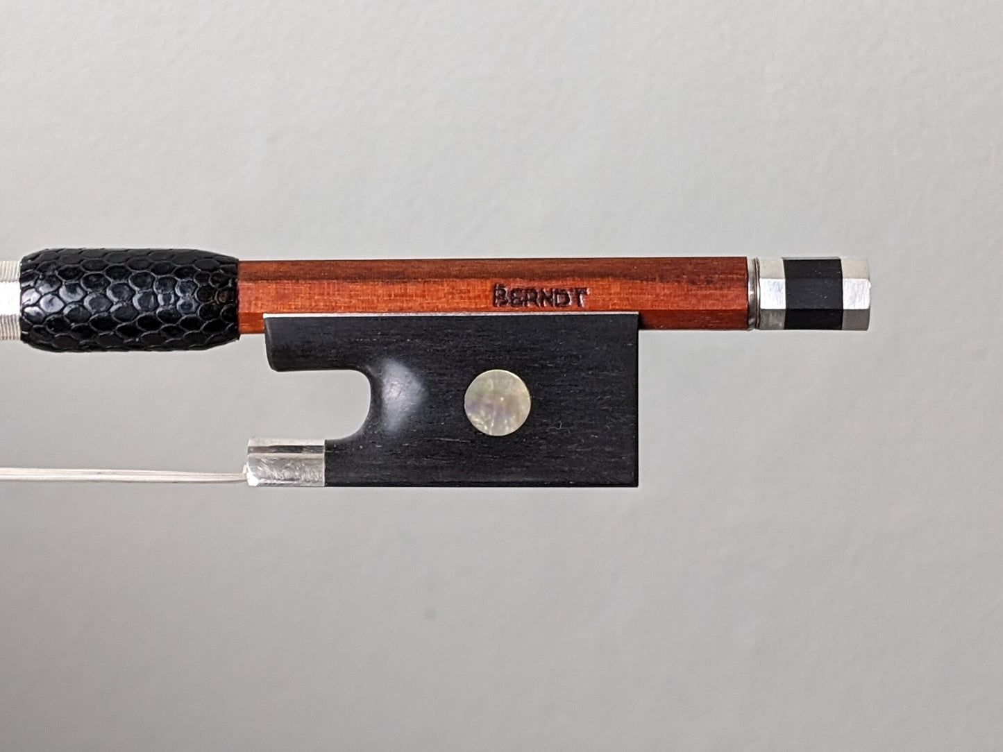 Jesse Berndt silver violin bow, Minneapolis, MN, 58.6g | Metzler Violins