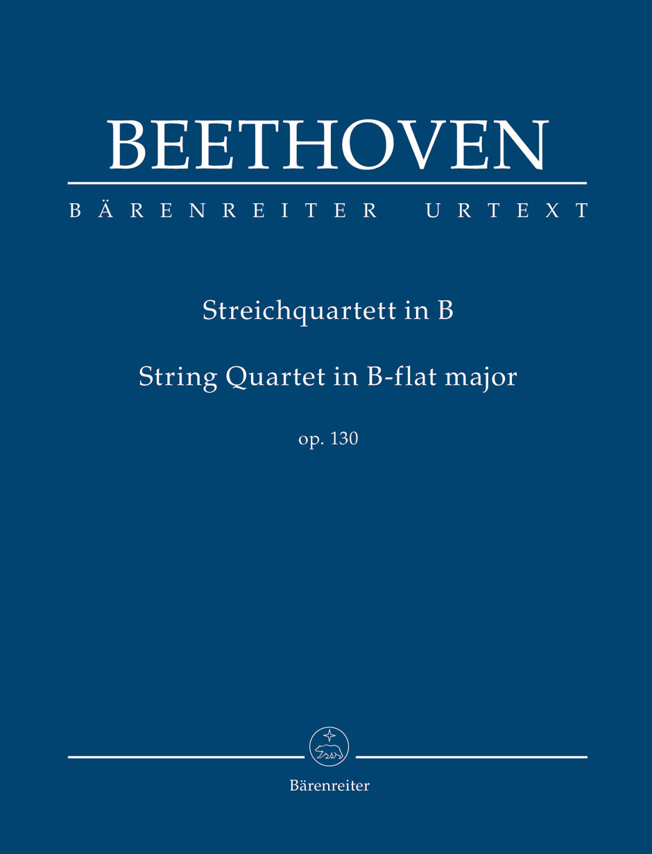 Beethoven (Del Mar): String Quartet, Op. 130, Urtext (study score) Barenreiter