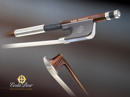 CodaBow GLOBAL PRODIGY 4/4 viola bow, with GlobalBow Technology, carbon fiber (Full Size), USA