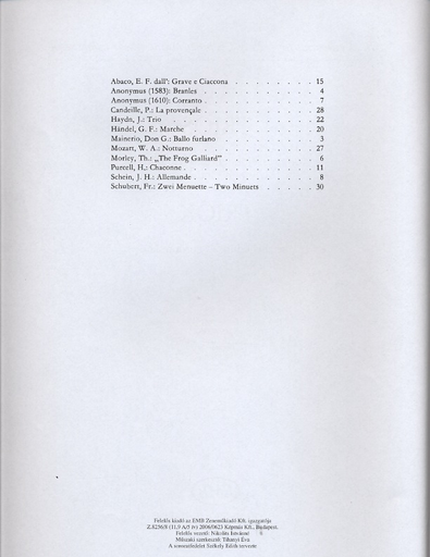 Pejtsik: Trios (2 violins & cello) score & parts, Edito Musica Budapest