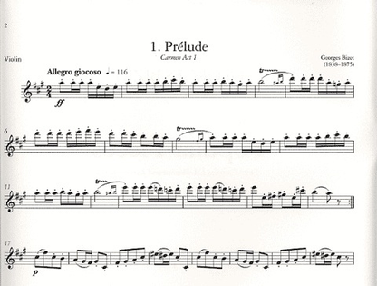 Bizet, Georges: Popular Pieces-Carmen, L'Arlesienne (violin & piano)