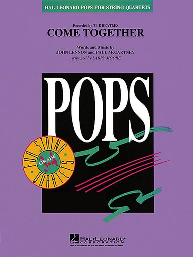 Lennon and McCartney: Come Together-Pops for String Quartet (score and parts)