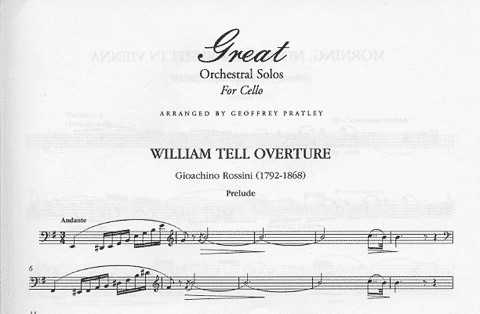 Pratley: Great Orchestral Solos for Cello (cello & piano)