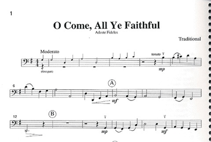 Kelley, D.: Music for Three Christmas Intermediate (cello)