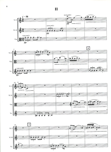 Weinberg, Mieczslaw: String Quartet No. 15, Op. 124, score and parts
