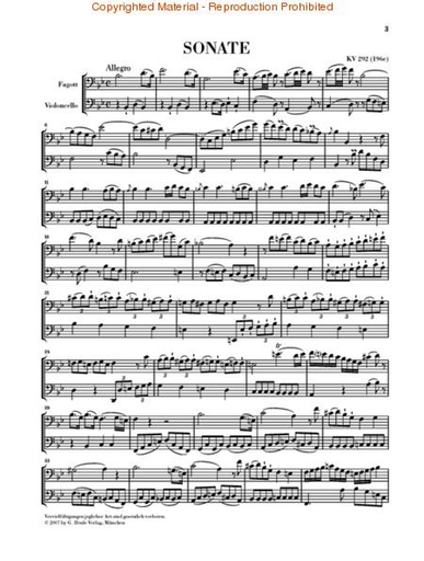 Mozart, W.A. (Kostujak, arr./Wiese, ed.): Duet, K.292 (bassoon and cello)