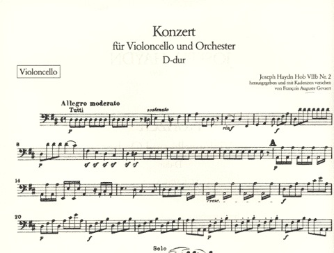 Haydn, F.J.: Cello Concerto Hob: VIIb No.2 d (cello & piano)