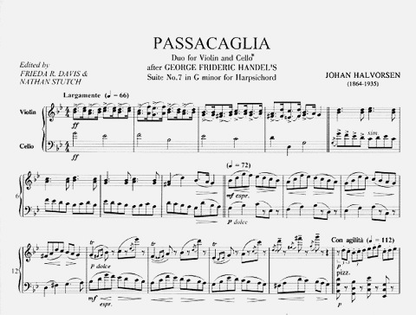 Handel-Halvorsen: Passacaglia for string ensembles without piano