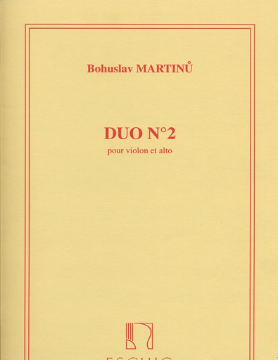 Martinu, Bohuslav: Duo #2 for Violin & Viola