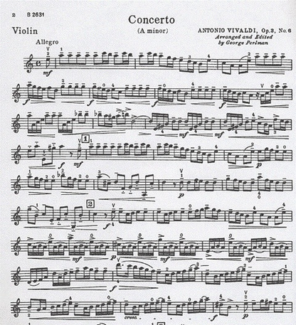 Vivaldi, Antonio: Violin Concerto in a minor Op.3 #6 (violin & piano)