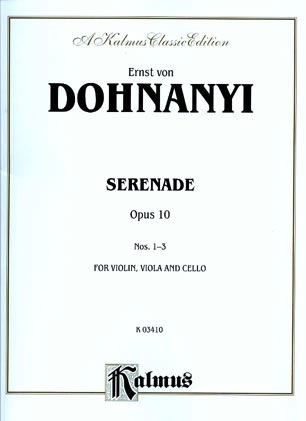 Dohnanyi: Serenade Op.10 (violin, Viola & cello)