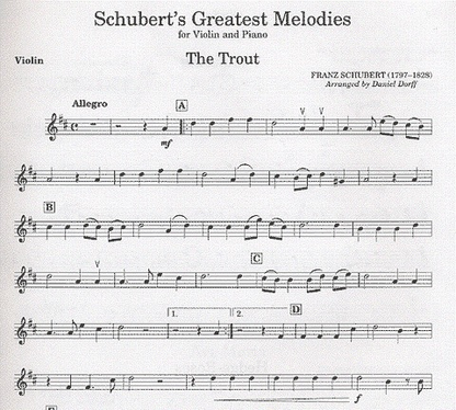 Schubert, Franz (Dorff): Greatest Melodies (violin & piano)