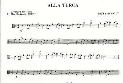 Schmidt, Ernst (Arnold): Alla Turka for viola & piano