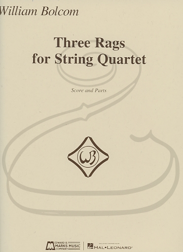 Bolcom: 3 Rags (string quartet) Marks Music Company