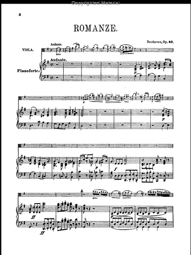 Beethoven, L.van: Two Romances Op.40 &50 (viola & piano)