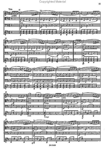 Paganini, Niccolo: Quartet No. 8 in A Major (violin, viola, cello, guitar) score and parts