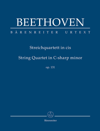Beethoven (Del Mar): String Quartet, Op. 131, Urtext (study score) Barenreiter