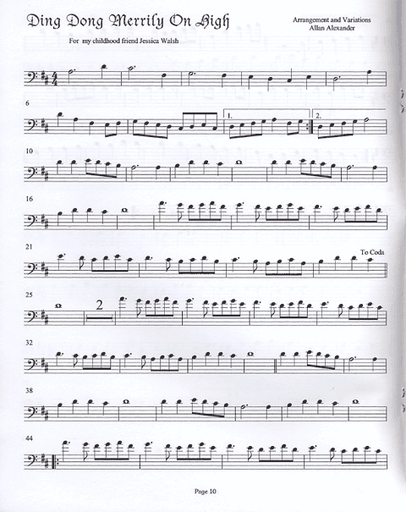 Alexander, Allan: Christmas Music for Cello & Guitar