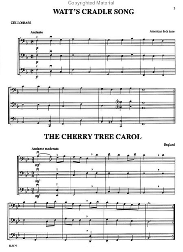 Ryden, W.: Christmas Trios For All (three cellos/basses)