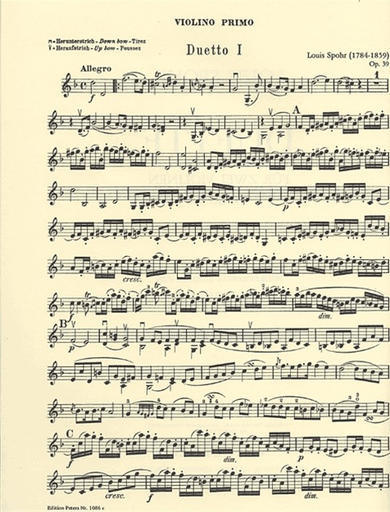 Spohr, Louis: Duos for Two Violins, Op. 39