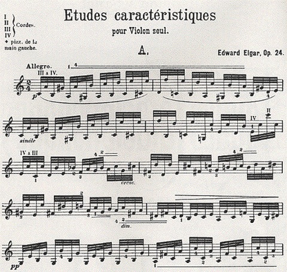 Elgar, E.: Etudes Caracteristiques Op. 24 (violin)
