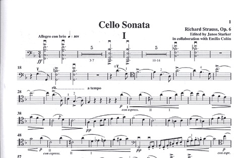 Strauss, R. (Starker): Sonata in F, Op.6 (cello & piano) Masters Music