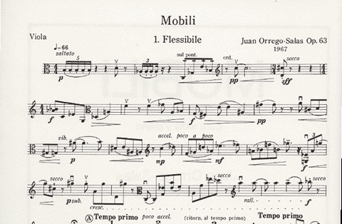 Orrego-Salas: Mobili (Viola)