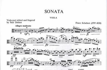 Schubert, Franz: Arpeggione Sonata (viola & piano)