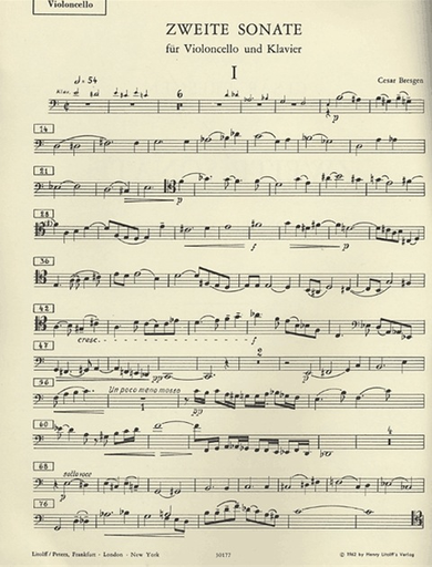 Bresgen, Cesar: Cello Sonata No.2 (cello & piano)