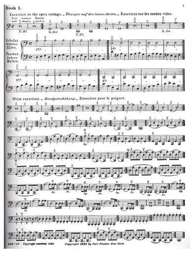 Werner, Joseph: Practical Method for Violoncello Op.12 Bk.1