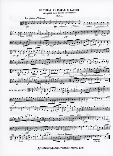 Tartini, Giuseppe (Wieniawski, arr): Devil's Trill (string quartet)