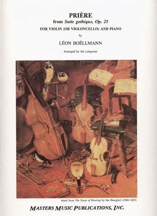 Boellmann, Leon: Priere from Suite gothique, Op.25 (violin & piano)(cello & piano)