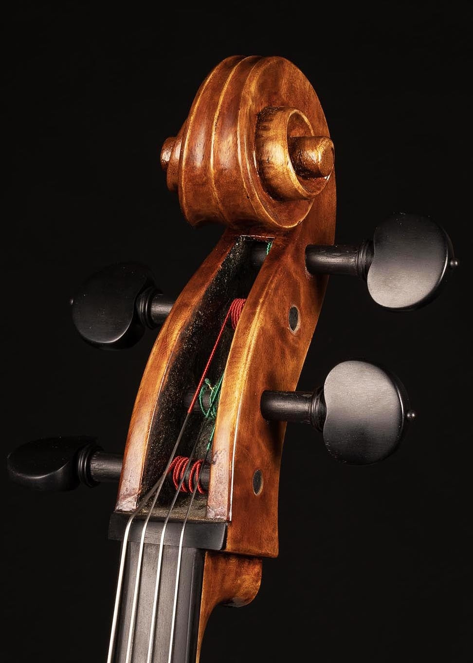 Paolo Vettori cello, 2023, highly figured poplar, Florence | Metzler Violins