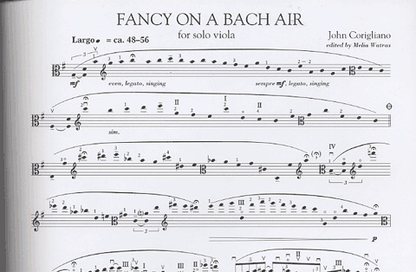 Corigliano, John: Fancy on a Bach Air for Solo Viola
