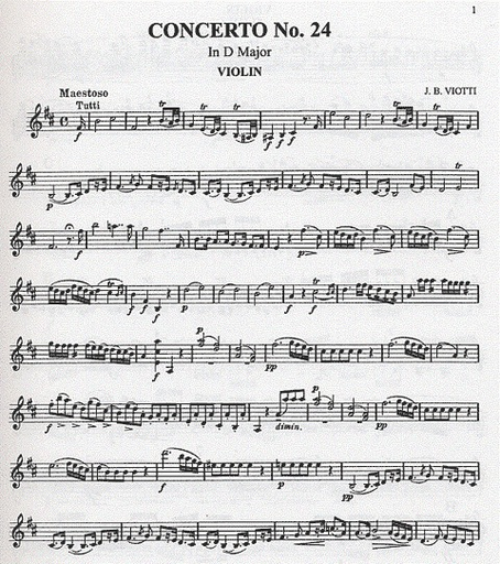 *OUT OF PRINT* Viotti, G.B. (Hermann): Concerto No. 24 in D major (violin & piano)