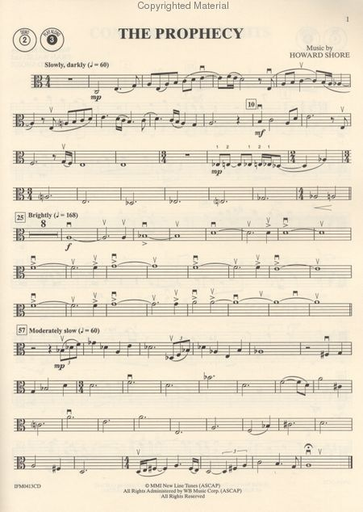 Lord of the Rings Instrumental Solos (viola, CD, Piano) Alfred