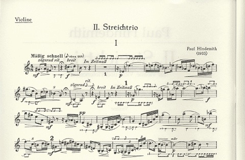 Hindemith, P. Trio No. 2 (violin, viola, and cello)